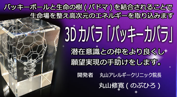 3Dカバラ「 バッキーカバラ 」キーホルダー【丸山修寛シリーズ】